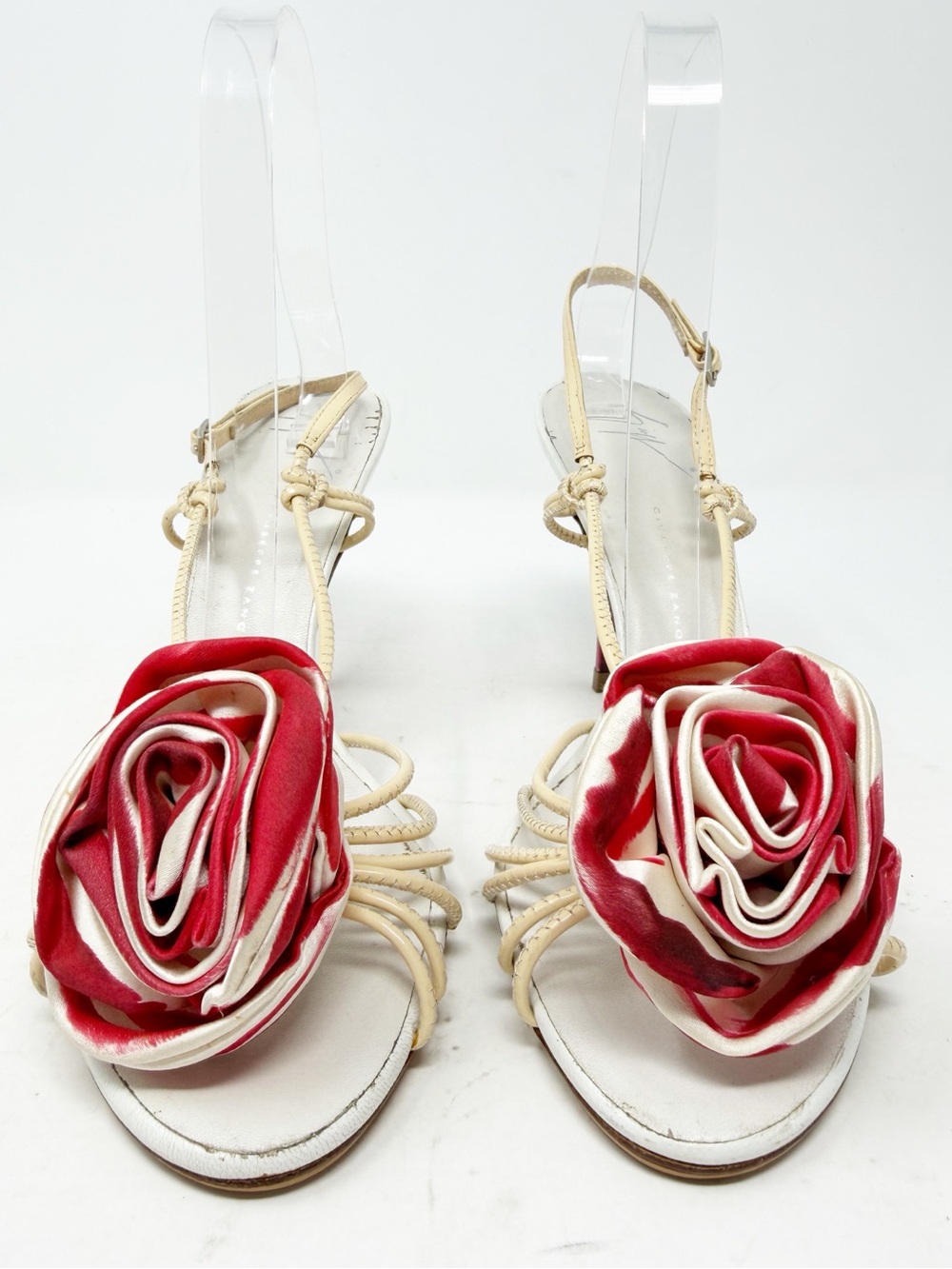 Giuseppe Zanotti Floral Rose Slingback Heels Womens Size EU 39 - Picture 3 of 10